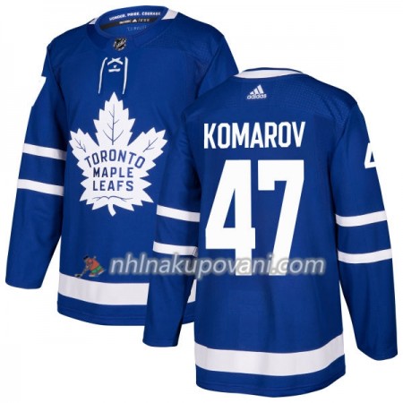 Toronto Maple Leafs Dresy Leo Komarov 47 Adidas 2017-2018 Modrá Authentic - Pánské
